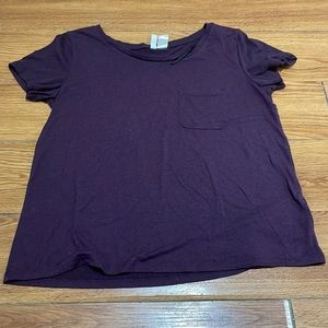 Eggplant Pocket Tee